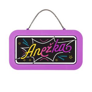ALBI Neonová cedulka se jménem - Anežka