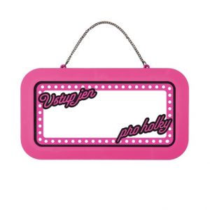 ALBI Neonová cedulka bez jména - Jen pro holky