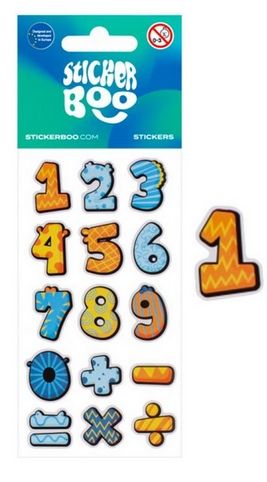 Samolepky BOO Numbersk (66×180 mm)