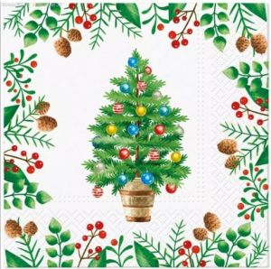 Ubrousky TETE vánoční Decorated tree