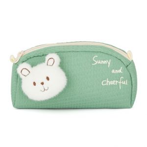 Etue dětská plyšová Medvěd zelený