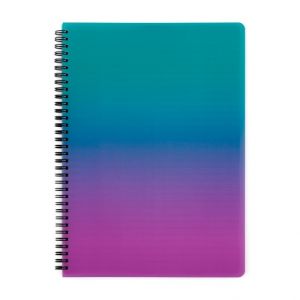 Twin wire blok A4 PP OMBRE růžová