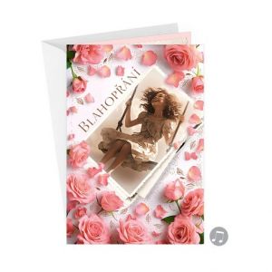 ARGUS Přání k narozeninám, ke svátku hudební 75-8028c