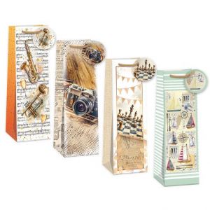 ARGUS Dárková papírová taška 12 x 40 cm mix 12 ks 07350013