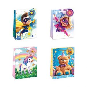 ARGUS Dárková papírová taška (29 x 38 cm) mix 12 ks 07850013