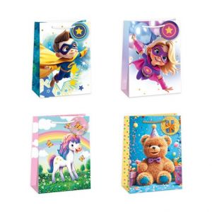 ARGUS Dárková papírová taška (34.5 x 48 cm) mix 12 ks 07950008