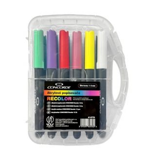 Akrylové popisovace CONCORDE Recolor 12ks