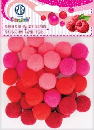 Bambule 20 mm červené odstříny