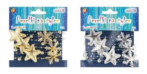 Vlasec 3 m s vločkami a hvězdičkami 4 cm