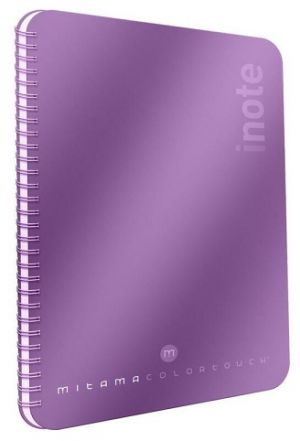 Spirálový sešit "i-Note", 18,5x24, čtverečkovaný, 90 listů, fialová, MITAMA 62282-90195