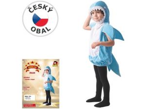 Šaty na karneval - žralok, 92- 104 cm