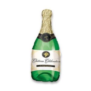 Fóliový party balónek 3D - Lahev sektu