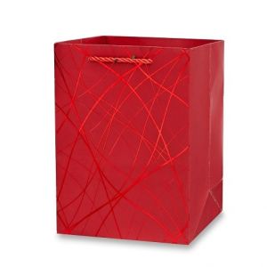 Dárková papírová taška - velikost S, red