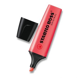 Zvýrazňovač STABILO BOSS ORIGINAL - červený
