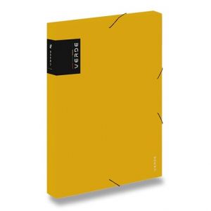 Box na dokumenty Verde, A4 - hořčicová