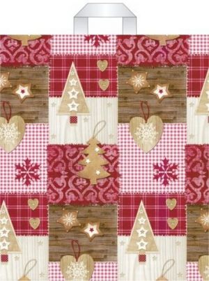 Taška vánoční s uchy 46 x 39 vánoční dekorace