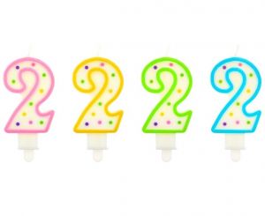 GD Svíčky dortové DOTS 2 tečky