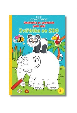 Omalovánky se spojováním podle císel CONCORDE Zvírátka ze ZOO