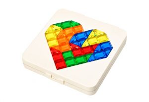 Tangram hlavolam srdce 12cm