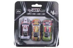 Auto kovové na zpětné natažení 6,8 cm set 3ks