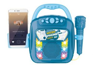 Hudební box s mikrofonem a bluetooth 28 cm