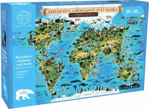 Alaysky's Interaktivní dřevěné puzzle Flora & Fauna A4 AR CZ 100