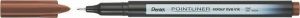 Liner "Pointliner", ořechově hnědá, 0,4 mm, PENTEL S40-E