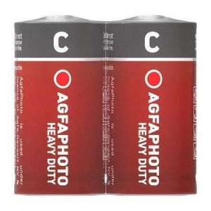 Baterie "Heavy Duty", C baby, zinkouhlíková, 2 ks, AGFAPHOTO APFCS
