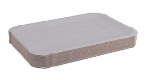 Papírový tácek, bílá, 135 x 200 mm, VICTORIA FACILITY