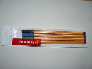 Liner "Point 88", 4 barvy, 0,4mm, STABILO