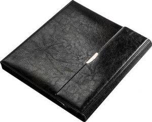 Konferenční desky, A5, koženka, PANTAPLAST "Optimus", černé