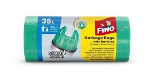 Pytle na odpadky "Smart handles", 35 l, 30 ks, FINO