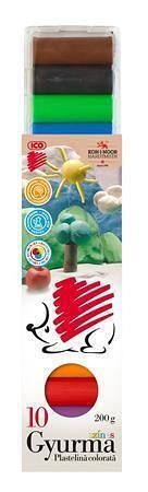 Modelína, 200 g, ICO "Ježek", různé barvy