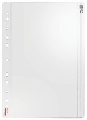 Euroobaly "Zip", se zipem, čirá, A4, 200 mikronů, ESSELTE