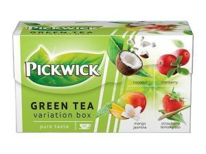 Zelený čaj "Green tea variation", 20x1,5 g, kokos, brusinky, jahoda-citronová tráva, mango
