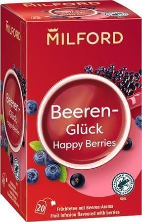 Ovocný čaj "Happy berries", 20 x 2,5 g, MILFORD