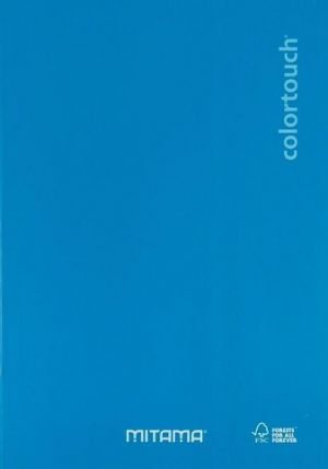 Sešit "Color Touch", A5+, čtverečkovaný, 40+2 listů, cyan, MITAMA 62003-90232