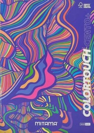 Sešit "Color Touch", A4+, linkovaný, 52+2 listů, růžová-modrá, MITAMA 62172-90120