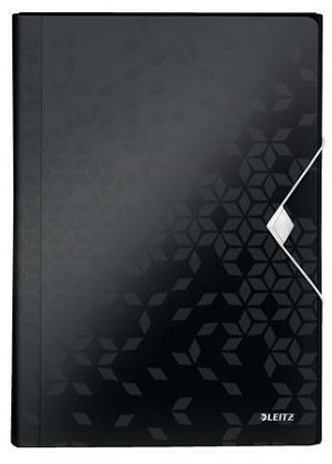 Aktovka na dokumenty "Wow", černá, A4, PP, 6 částí, LEITZ