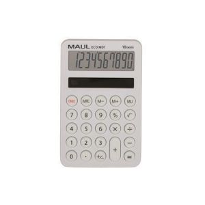 Kalkulačka "Eco MD 1", bílá, stolní, 10 číslic, MAUL 7275002