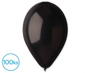 Balónky 100ks OBYČ. černé