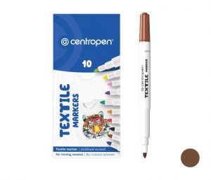 Popisovač CENTROPEN 2739 hnědý textil