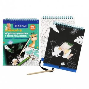 Starpak Kreativní sada Vyškrabávačka s omalovánkou Animals 552511