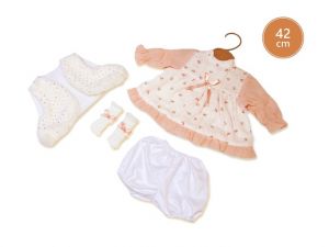 Llorens 424J JULIA - realistická panenka se zvuky a měkkým látkovým tělem - 42 cm