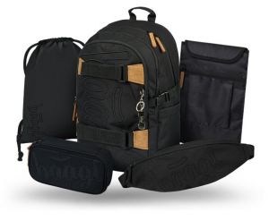 BAAGL SET 5 Skate Darkness: batoh, penál, sáček, ledvinka, obal na notebook