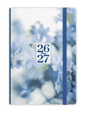 Diář týdenní 18měsíční - Lungo - B6 - Pomněnka 2027, 12cm x 18cm, BLU9-2-27