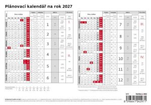 Kalendář stolní Plánovací karta 2027, 21,1cm x 14,8cm, S71-27