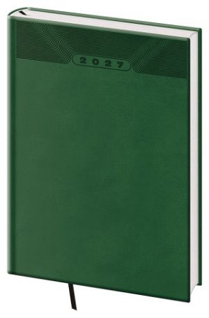 Diář týdenní A5 Print Classic - zelená 2027, 14,3cm x 20,5cm, DP423-04-27