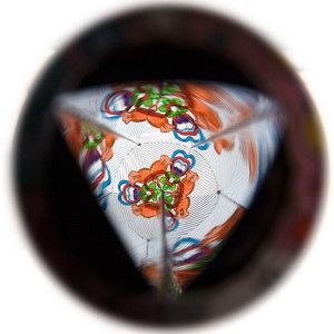 Goki Kaleidoskop Barevný vír růžový