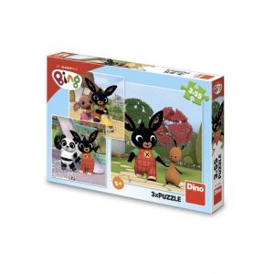 DINO Puzzle Bing si hraje 3x55 dílků